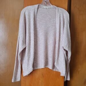 Womens Another Reason Open Cardigan Tan Medium Chic Cozy Boho NWT